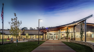 Public Spaces Lighting featuring exterior of educational building