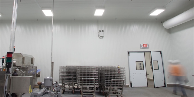 Exit and Emergency Lighting in Food Processing Facility