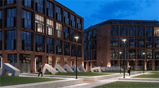 Area and Site Lighting featuring campus courtyard