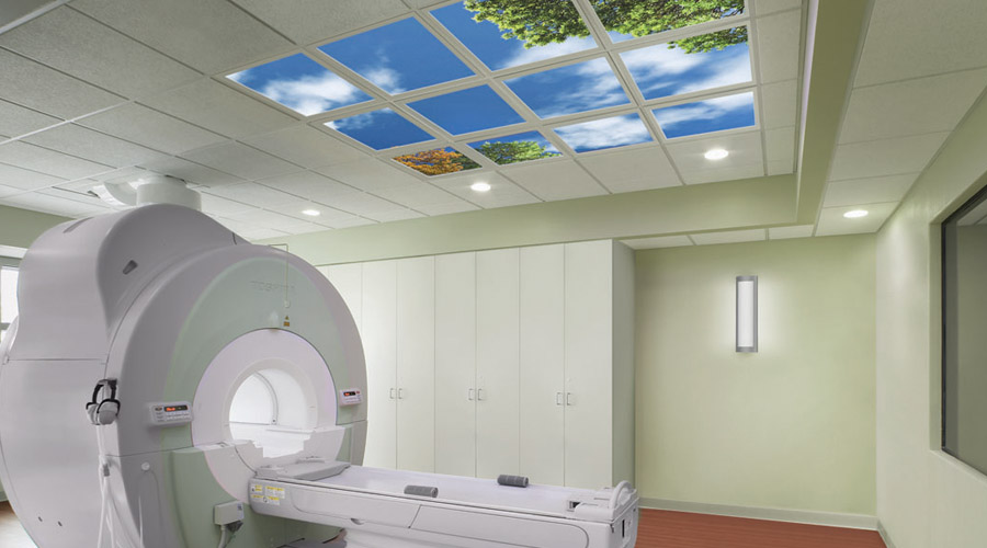 Healthcare MRI Imaging Suite Lighting featuring MRI suite