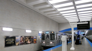 Transit and Platform Lighting featuring subway terminal